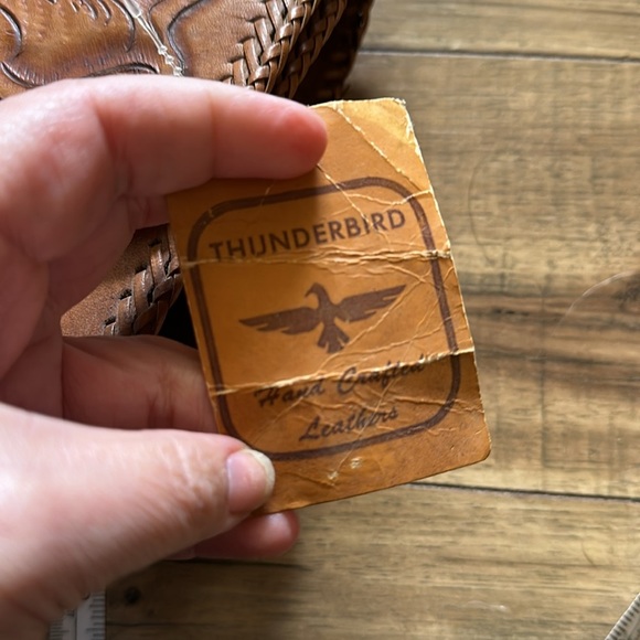 Thunderbird VINTAGE Hand Tooled Western Bag NWT - Picture 14 of 15